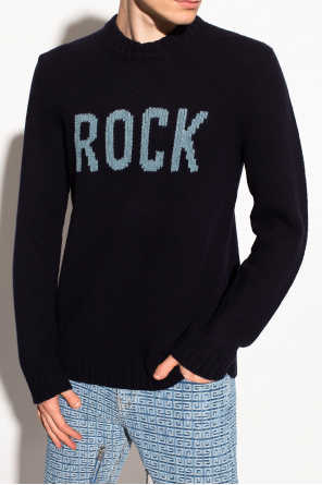 Blue Wool sweater with monogram Gucci - Vitkac TW