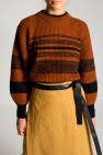 Proenza Schouler White Label Weite Hose mit Kordelzug Schwarz Striped sweater