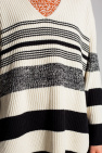 Proenza Schouler Sculpt heeled leather ankle boots Black Striped sweater