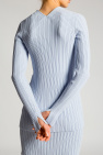 proenza Sukienki Schouler White Label Ribbed cardigan