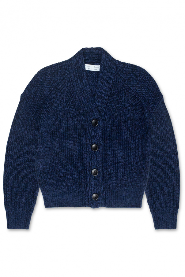 proenza schouler polo knitted top Cropped cardigan with back vent