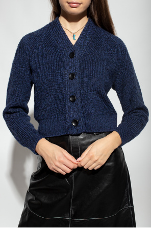 proenza schouler polo knitted top Cropped cardigan with back vent