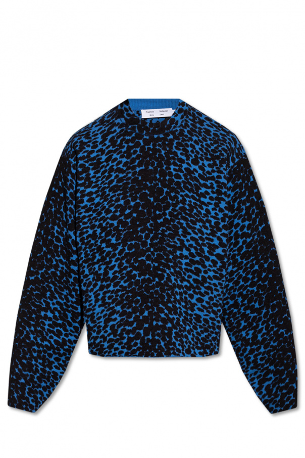 PROENZA SCHOULER BLAZER WITH PEAK LAPELS Patterned sweater