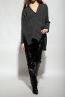 proenza Mantel Schouler Tie Dye Knit Ruched Top Cardigan with pockets