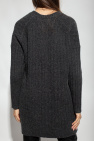 proenza Mantel Schouler Tie Dye Knit Ruched Top Cardigan with pockets