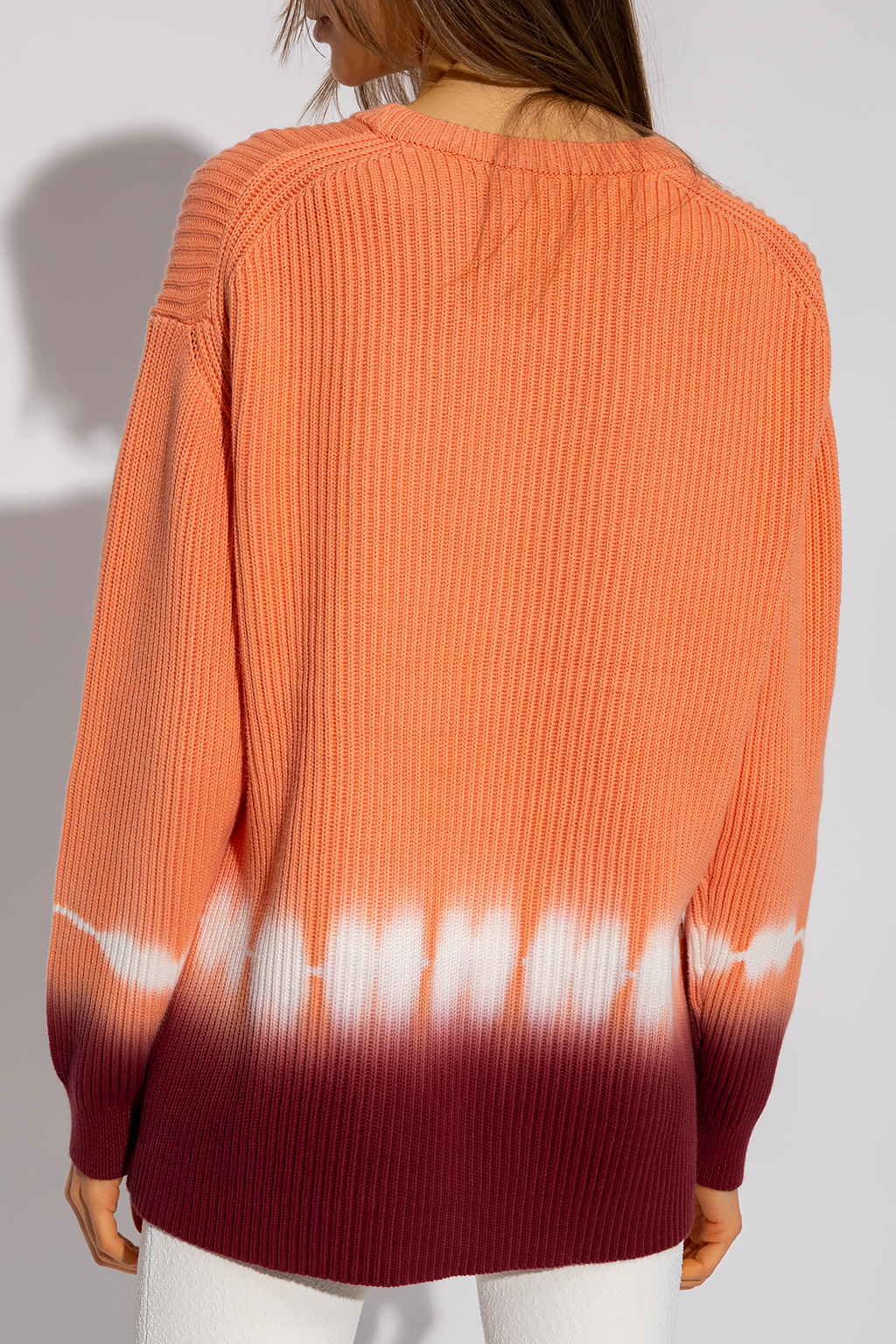 Proenza Schouler Printed Fil Coupe Shift Dress Rib-knit sweater