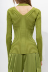 Proenza Schouler White Label GREEN Ribbed cardigan