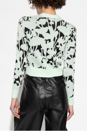 Proenza Schouler White Label Cardigan with decorative pattern
