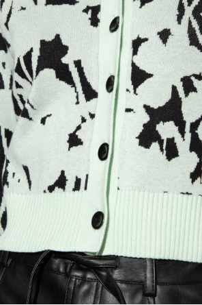 Proenza sandal Schouler White Label Cardigan with decorative pattern