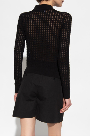 Proenza Canvas Schouler White Label Form-fitting top