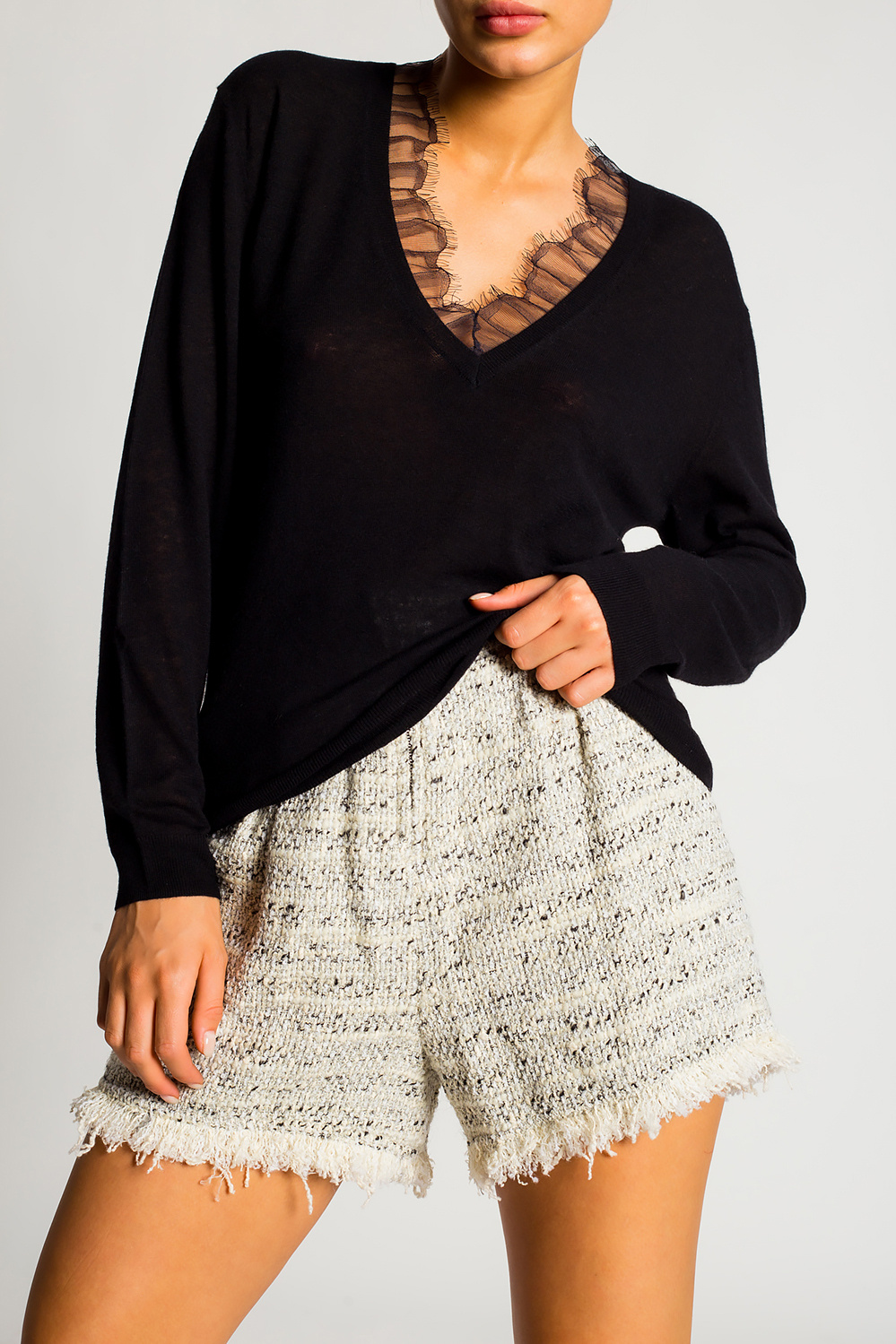 French logo-print cotton hoodie | Iro Lace