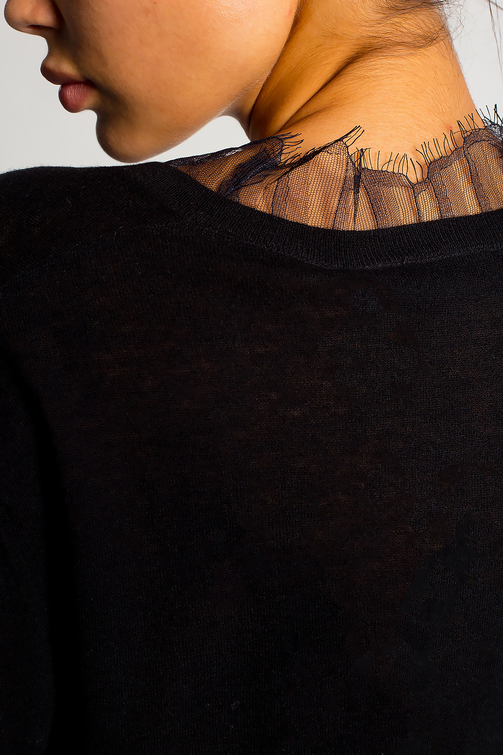 French logo-print cotton hoodie | Iro Lace