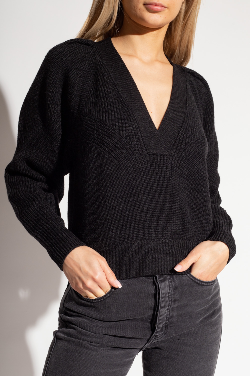 Iro ‘Dina’ sweater with puff sleeves