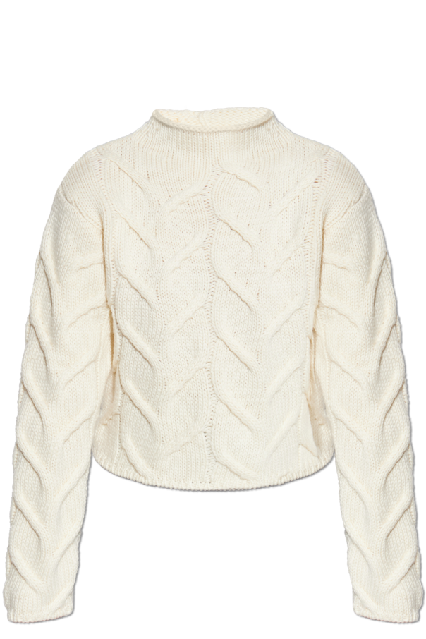 Wool sweater with a stand-up collar od FRAME