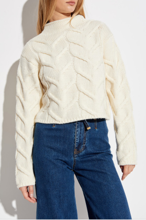 FRAME Wool sweater with a stand-up collar