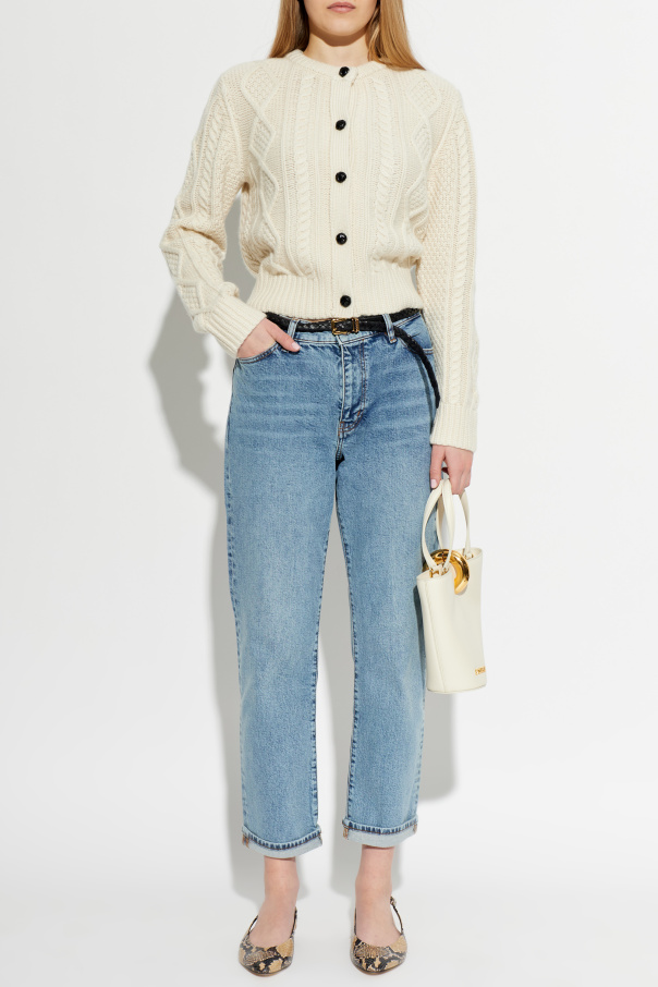 FRAME Cardigan with a decorative knit