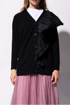 Red Valentino Cardigan with ruffles