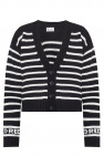 Red stars valentino Striped cardigan