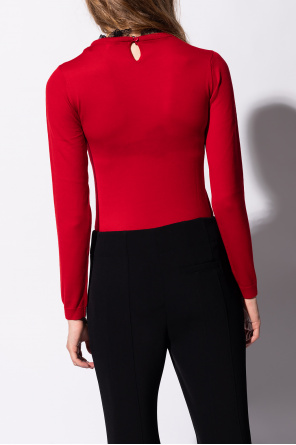 Red mit valentino Sweater with logo