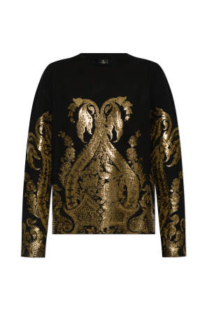 Sweater with shimmering print od Etro