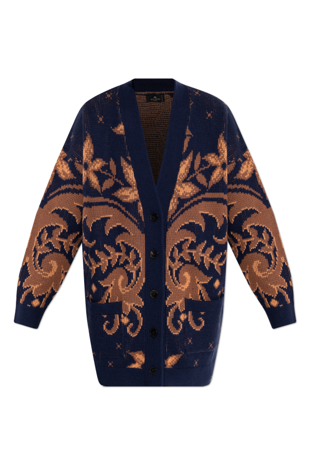 Loose-fit cardigan with pockets od Etro