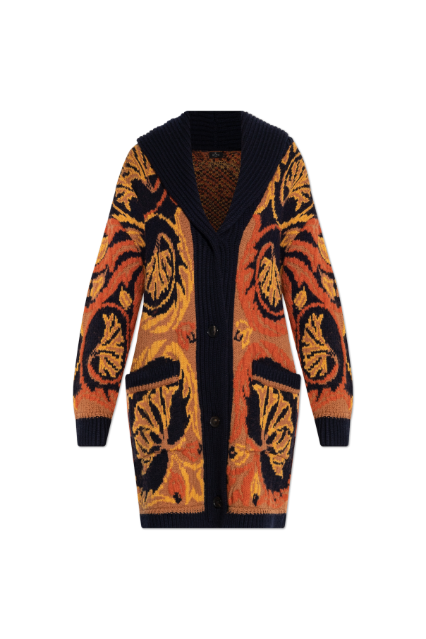 Patterned loose-fit cardigan od Etro