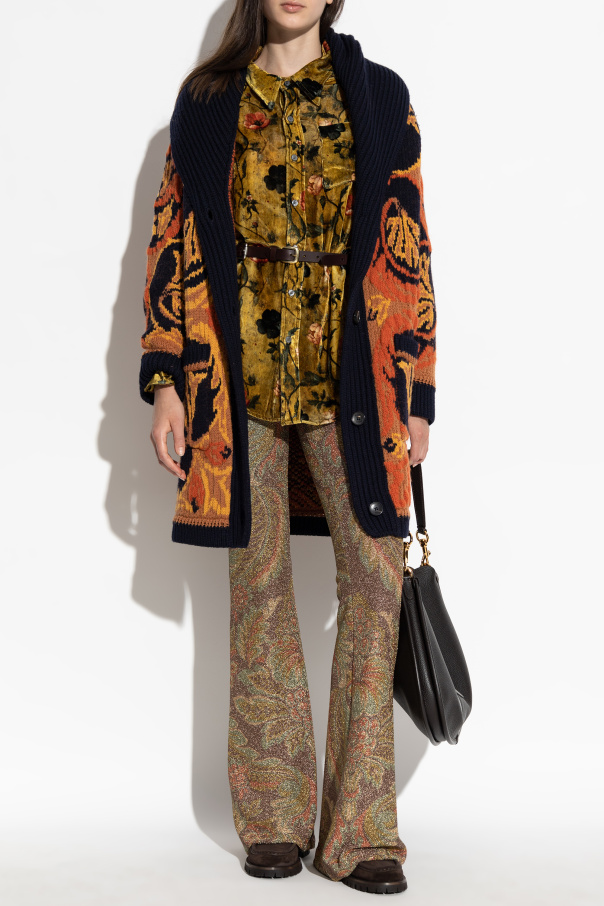 Etro Cárdigan de corte holgado con estampado