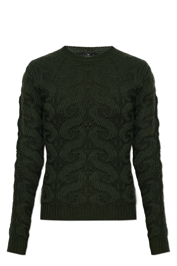 Sweater with decorative knit od Etro