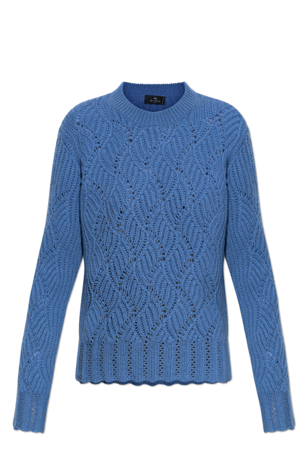 Cashmere sweater with a crew neckline od Etro