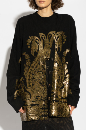 Etro Loose fit cardigan with shimmering print