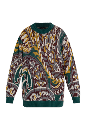 Gemusterter Pullover mit Rundhalsausschnitt