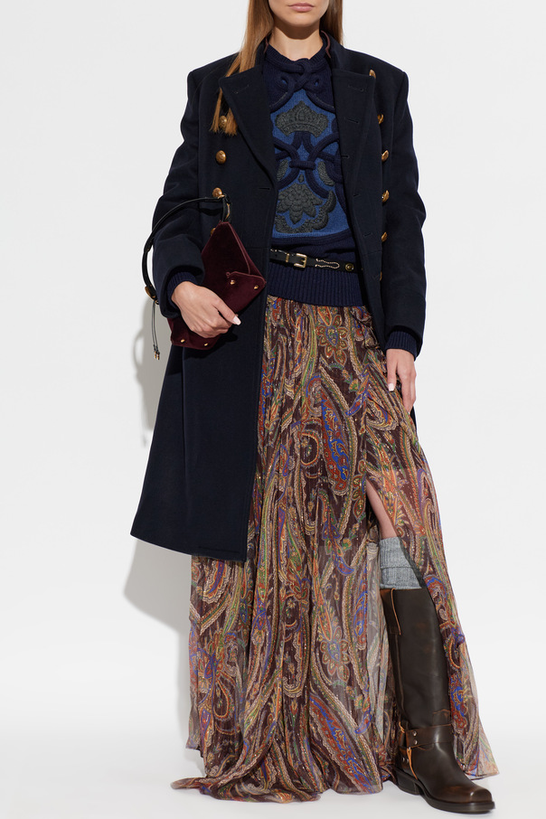 Etro Camisola de lã com bordado