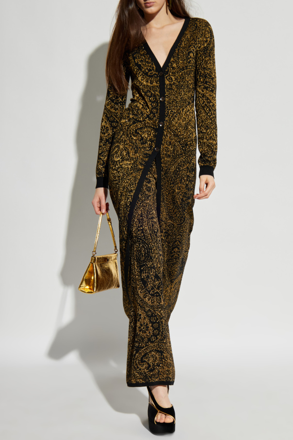 Etro Lange Strickjacke mit Lurex-Faden