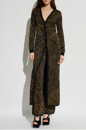 Etro Lange Strickjacke mit Lurex-Faden