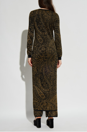 Etro Lange Strickjacke mit Lurex-Faden