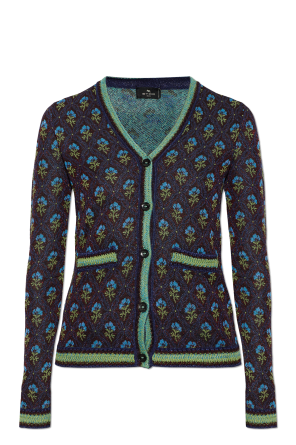 Cardigan with lurex thread
