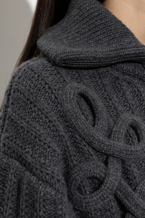 Etro Wollstrickjacke mit Stehkragen