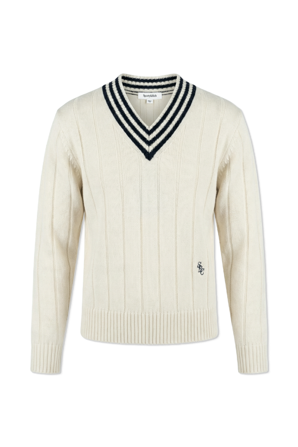 Cashmere V-neck sweater od Sporty & Rich