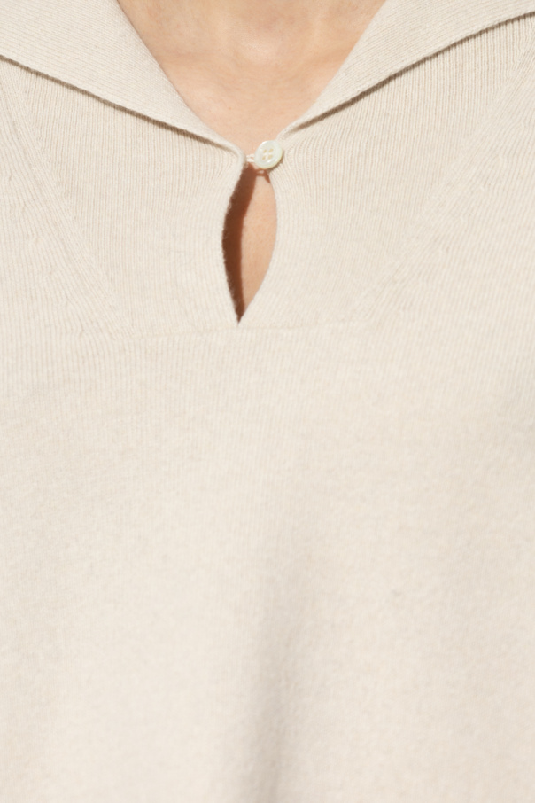 Louis Vuitton Embroidered Cotton Pique Polo Optical White. Size Xs