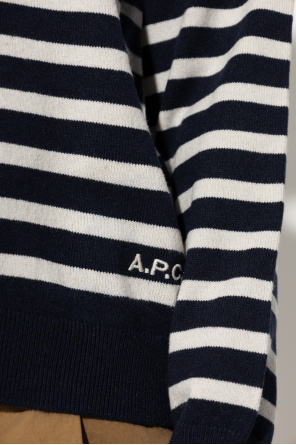 A.P.C. Maryya striped sleeve T-shirt