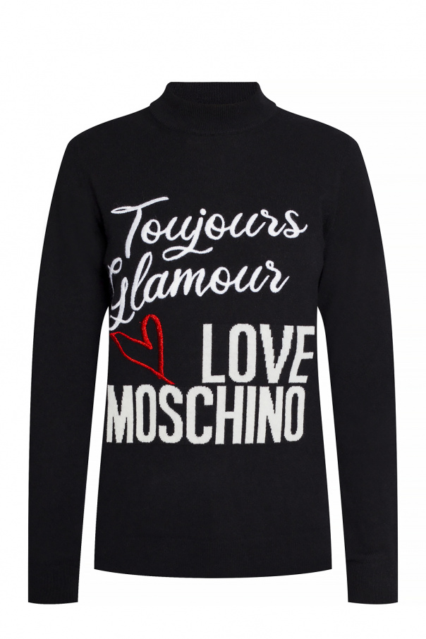 Love Moschino black hooded jacket