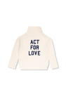 Zadig & Voltaire Kids WHITE Turtleneck sweater with logo
