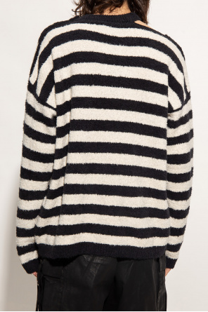 balmain rib-knit Striped sweater