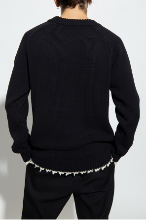 Balmain TRENINGOWY balmain flocked logo sweatshirt