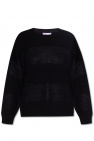 Red Valentino Wool sweater with lace trims