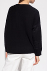 Red Valentino Wool sweater with lace trims