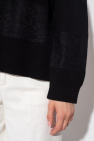 Red Valentino Wool sweater with lace trims