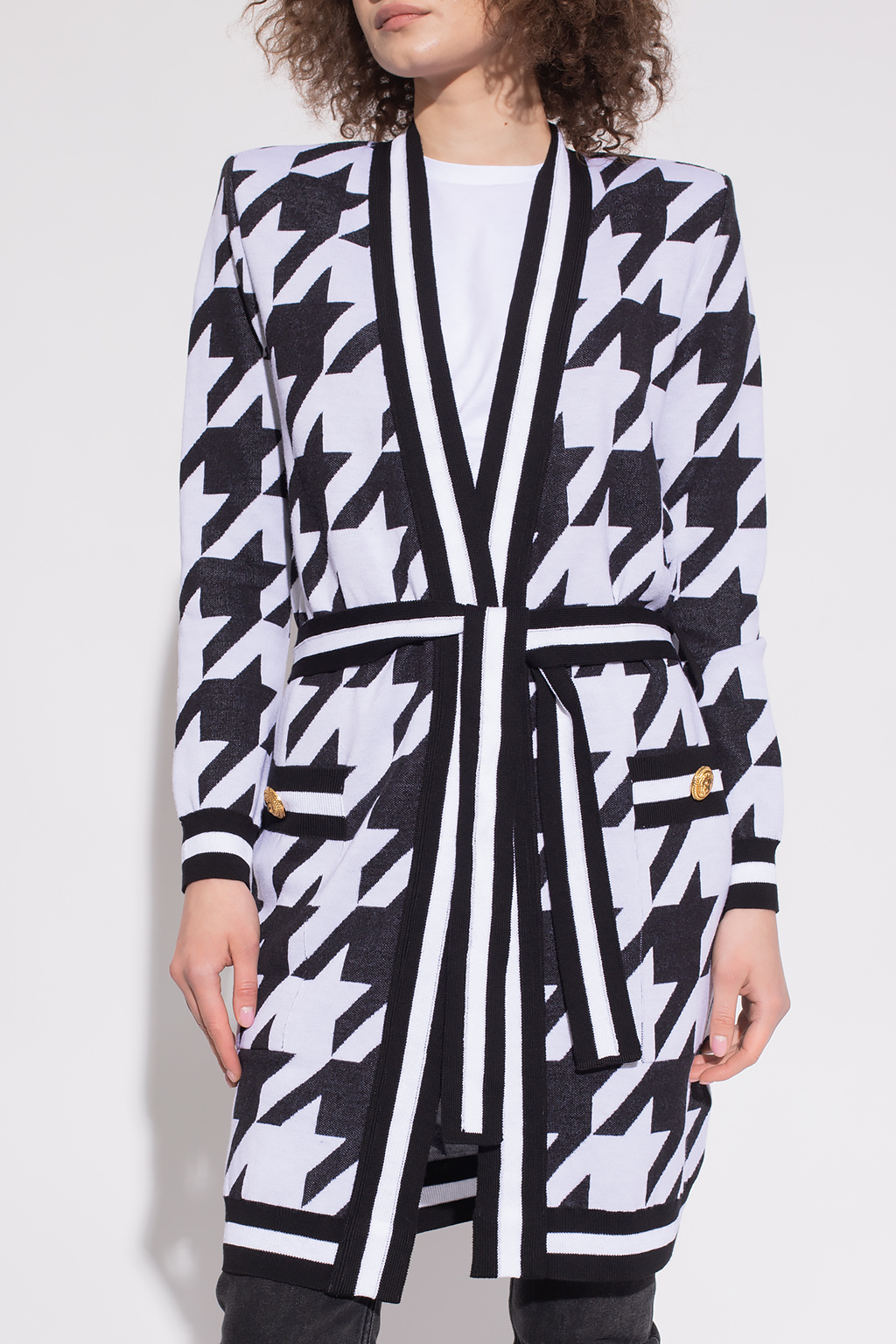 Balmain Houndstooth cardigan