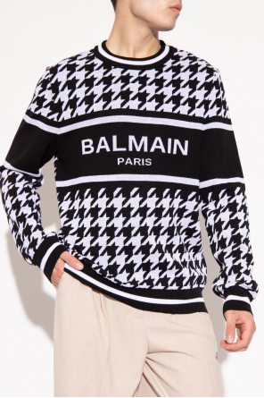 Balmain balmain collarless fringed tweed jacket item