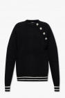 Balmain Strickpullover mit Logo-Print